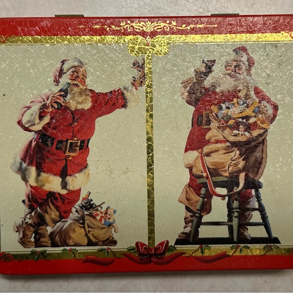 Vintage Coca Cola Santa Claus Playing Card Set